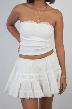 Mini Lacey Flounce Skirt