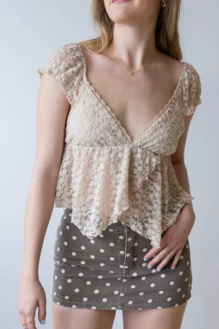 Polka Dot Mini Skort