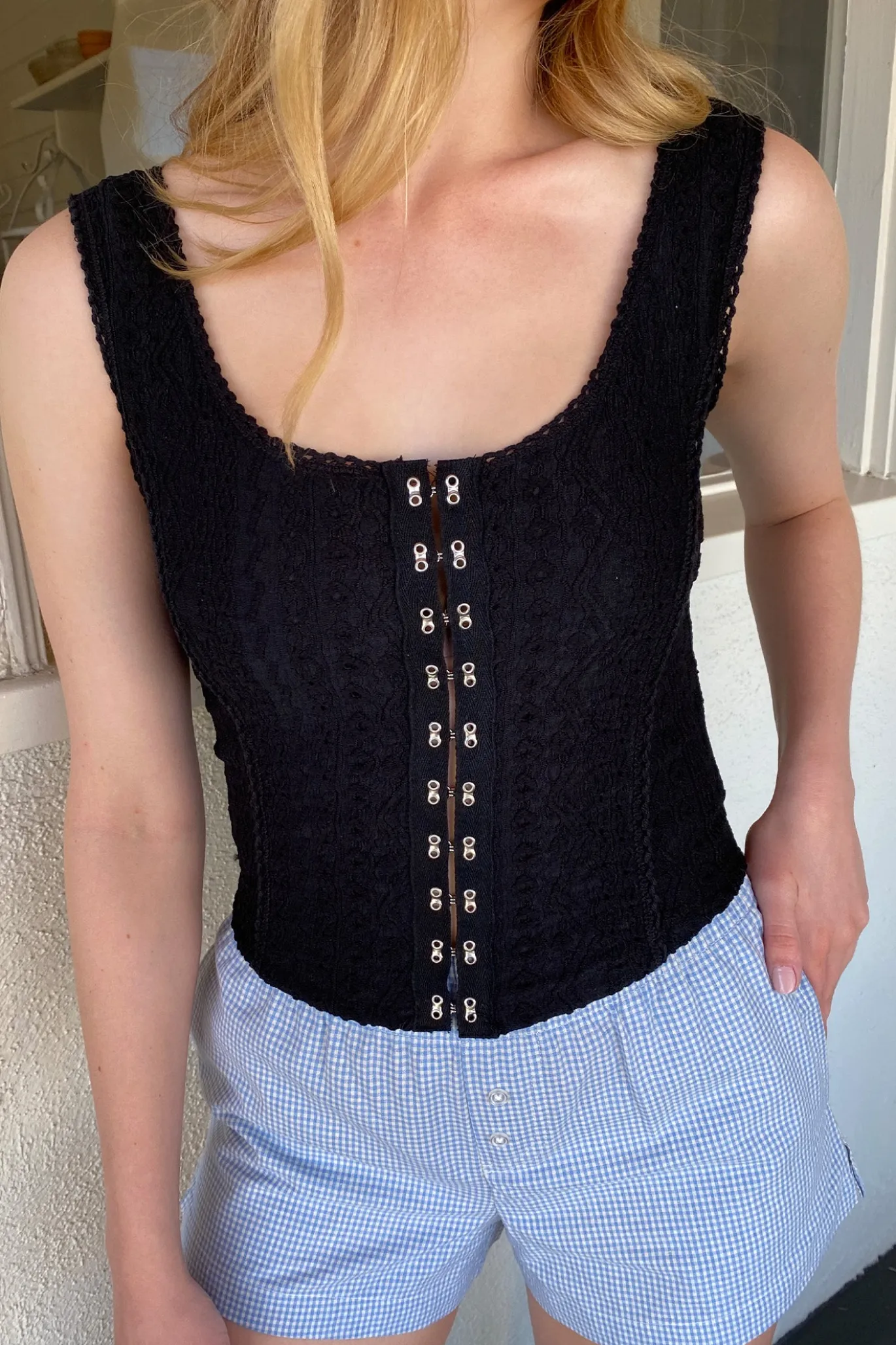 Stretch Lace Corset Top